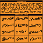 Custom Bay Orange Black 3D Pattern Design Fishing Fish Hook Performance T-Shirt