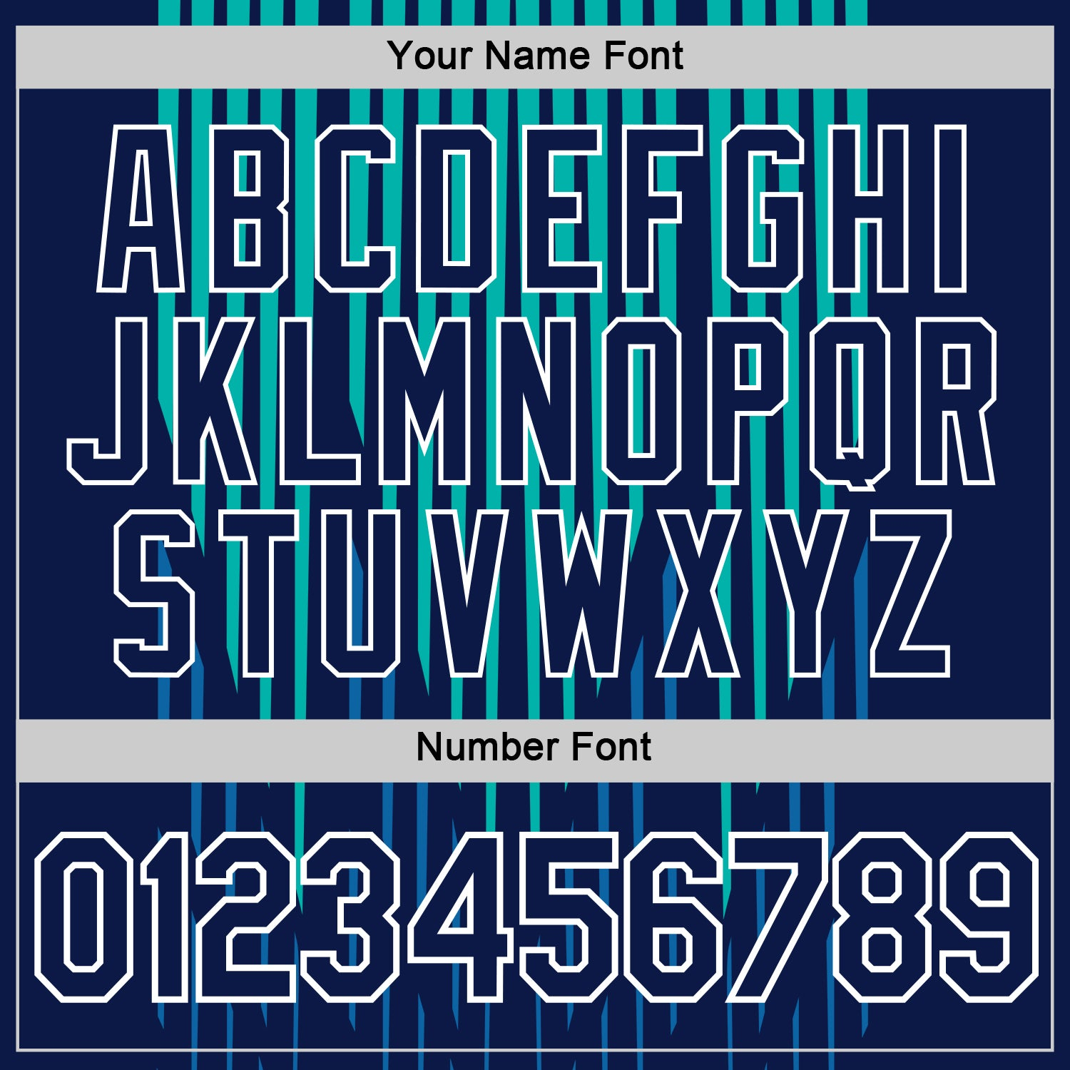 Custom Navy Blue-Aqua 3D Esports Performance T-Shirt