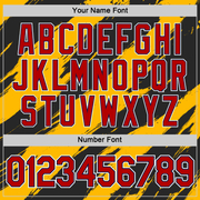 Custom Yellow Red Black-Navy 3D Esports Performance T-Shirt