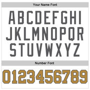 Custom White Steel Gray-Old Gold Long Sleeve Performance T-Shirt