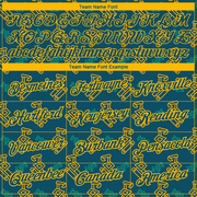 Custom Midnight Green Gold 3D Pattern Design Machine Excavator Labor Day Performance T-Shirt