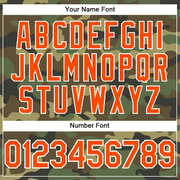 Custom Camo Orange-White Performance Salute To Service T-Shirt