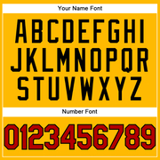 Custom Yellow Red-Black Performance T-Shirt