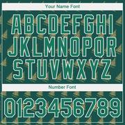 Custom Kelly Green Kelly Green-White Christmas 3D Performance T-Shirt