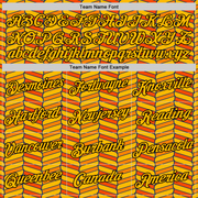 Custom Gold Orange US Navy Blue-Black 3D Esports Performance T-Shirt