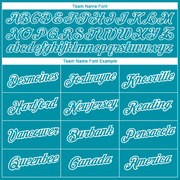 Custom Teal White 3D Pattern Design Animal Crane Performance T-Shirt