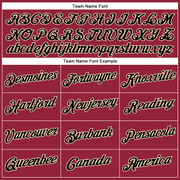 Custom Crimson Black-City Cream Performance T-Shirt