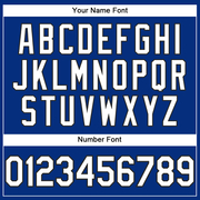 Custom Royal White-Black Performance T-Shirt