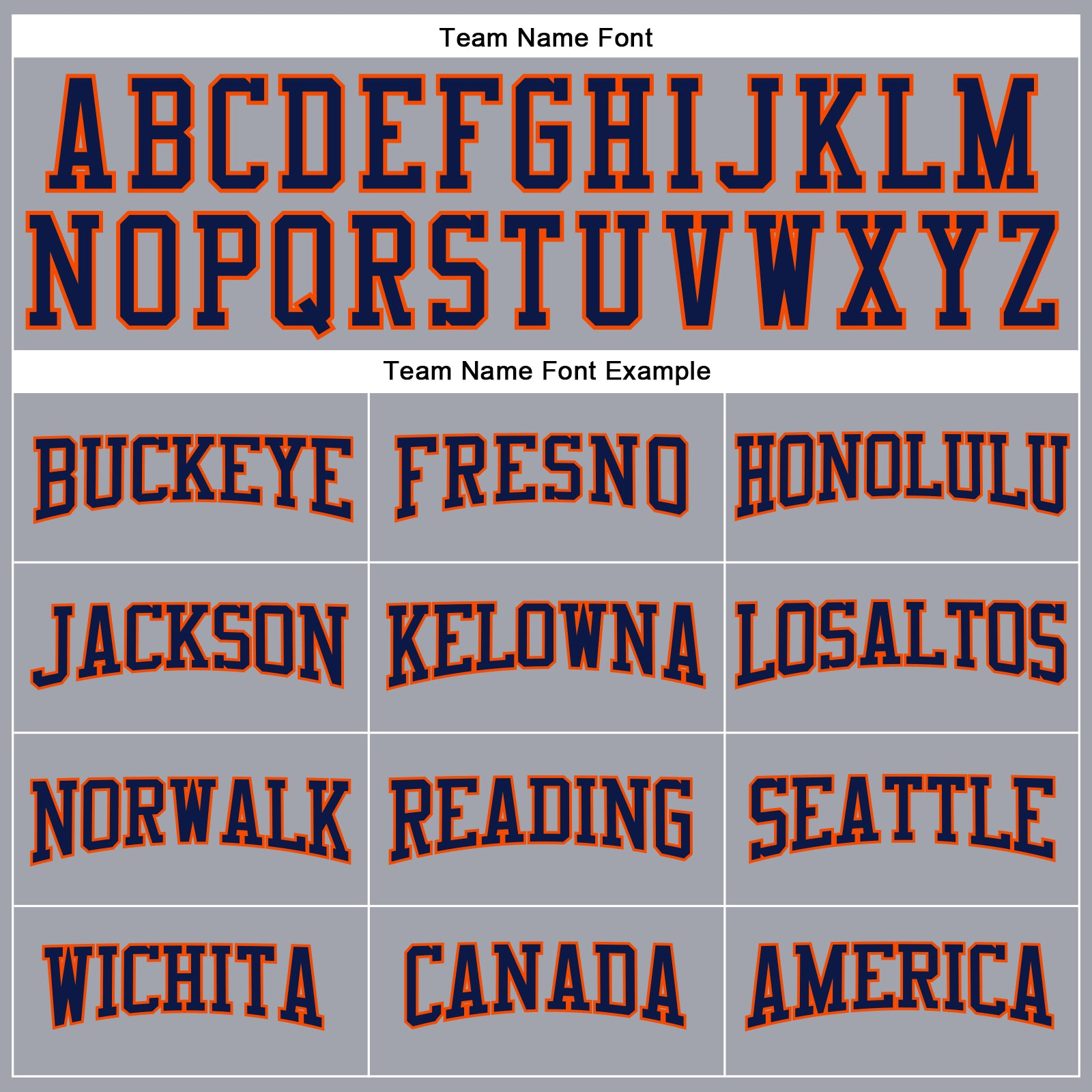 Custom Gray Navy-Orange Long Sleeve Performance T-Shirt