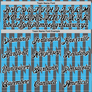 Custom Steel Gray Black-Sky Blue 3D Esports Performance T-Shirt