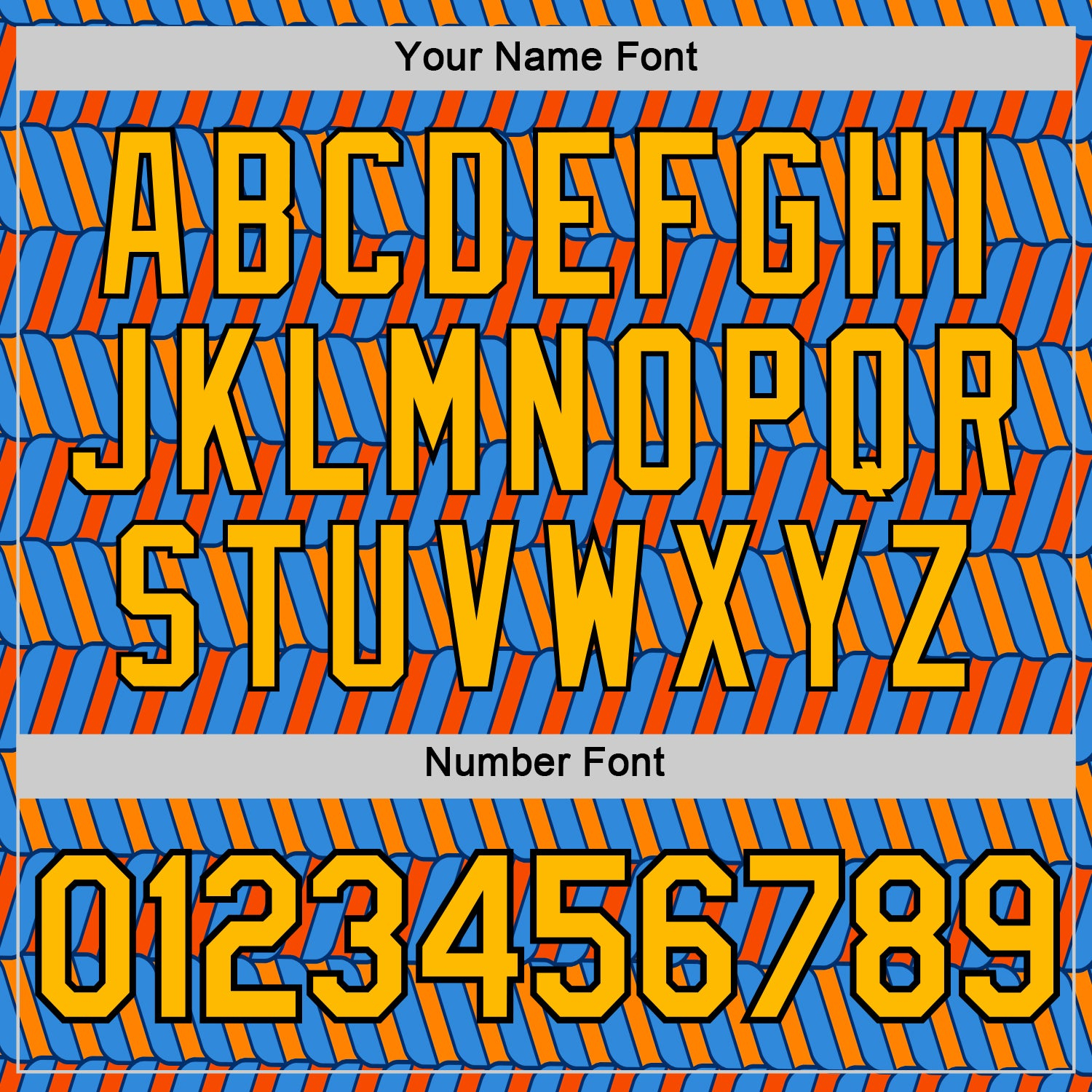 Custom Powder Blue Orange US Navy Blue-Black 3D Esports Performance T-Shirt