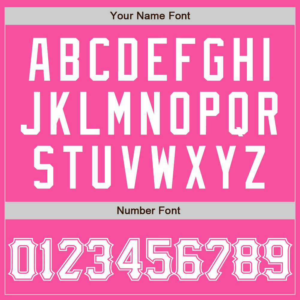 Custom Pink White Two-Button Unisex Softball Jersey