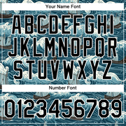 Custom Teal Black-White 3D Pattern Design Sailing Ship Columbus Day Performance T-Shirt