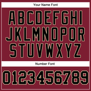 Custom Crimson Black-Cream Long Sleeve Performance T-Shirt