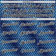 Custom Navy Black-Sky Blue 3D Esports Performance T-Shirt