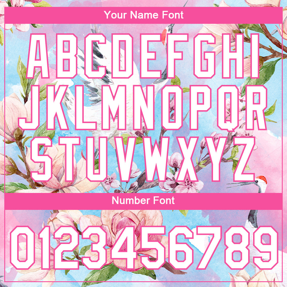 Custom Pink White 3D Pattern Design Flowers Performance T-Shirt