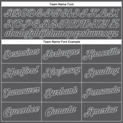 Custom Steel Gray Gray Performance T-Shirt