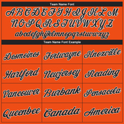 Custom Orange Black-White Performance T-Shirt