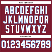 Custom Crimson White-Light Blue Long Sleeve Performance T-Shirt