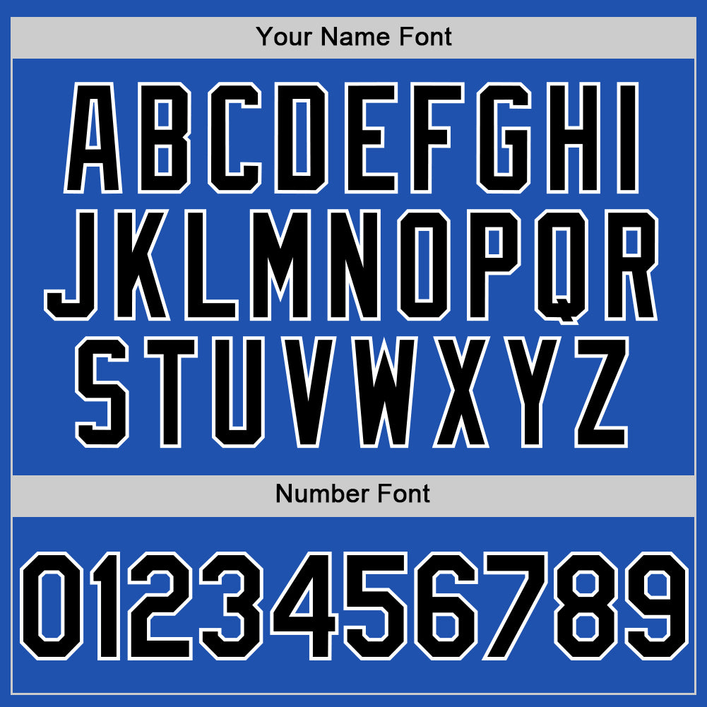 Custom Thunder Blue Black-White Line Authentic Baseball Jersey