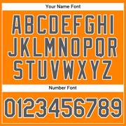 Custom Bay Orange Steel Gray-White Authentic Baseball Jersey