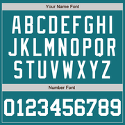 Custom Teal White Authentic Baseball Jersey