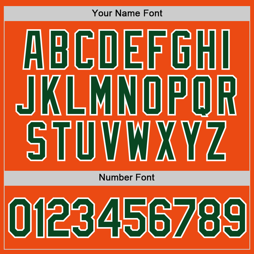 Custom Orange Green-White Performance T-Shirt