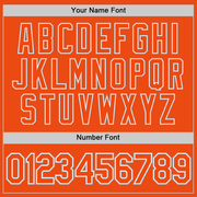 Custom Orange Orange-Gray Performance T-Shirt