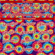 Custom Tie Dye Red-White 3D Performance T-Shirt