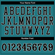 Custom Teal Black-Gray Authentic Baseball Jersey