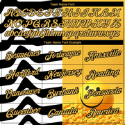 Custom Yellow Black-White 3D Pattern Design Smile Emoji Performance T-Shirt