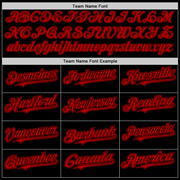 Custom Black Red Authentic Baseball Jersey