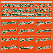 Custom Orange Green-White Performance T-Shirt