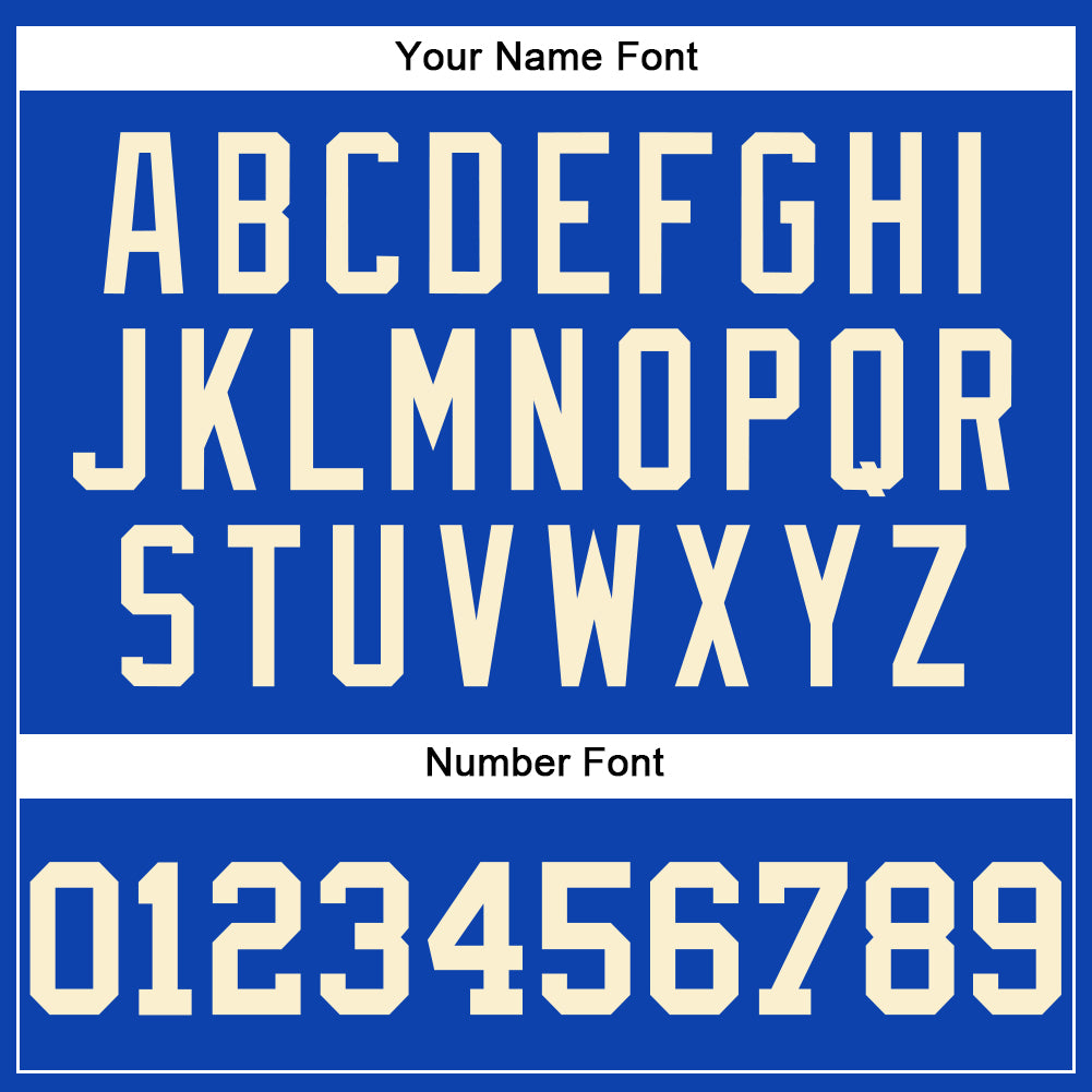 Custom Thunder Blue Cream Authentic Baseball Jersey