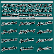 Custom Teal Black-White Performance T-Shirt