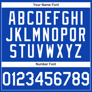 Custom Thunder Blue White Performance T-Shirt