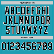 Custom Teal Black-White Mesh Authentic Throwback Baseball Jersey