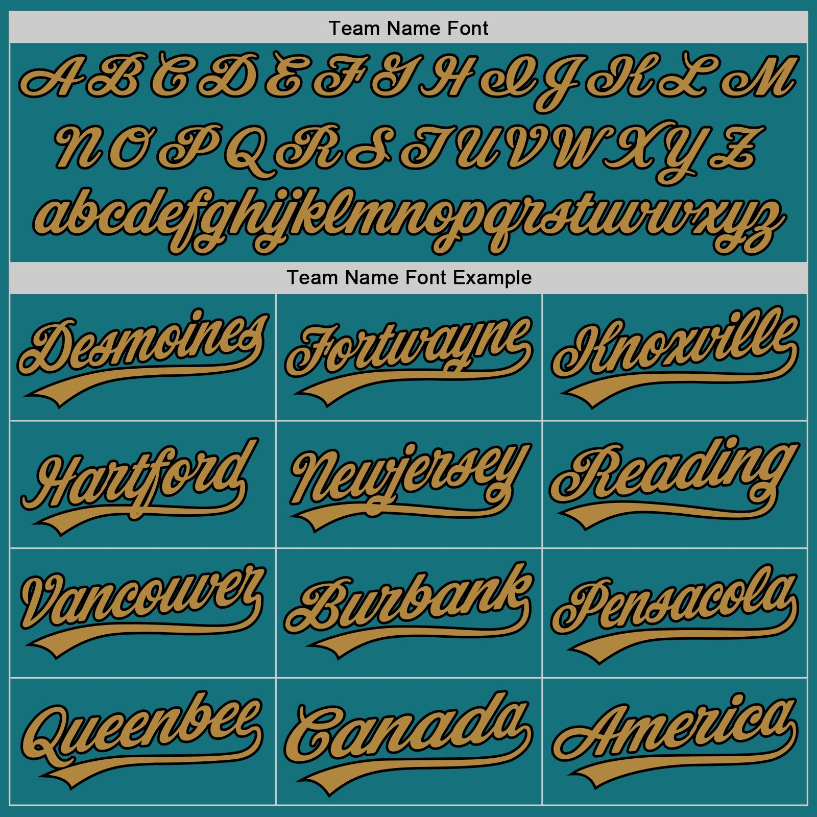 Custom Teal Black-Old Gold Authentic Baseball Jersey