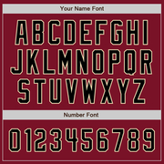 Custom Crimson Black-City Cream Authentic Baseball Jersey