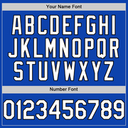 Custom Thunder Blue White-Black Authentic Baseball Jersey