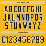 Custom Gold Black-White Authentic Baseball Jersey