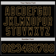 Custom Black Old Gold Authentic Baseball Jersey