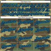 Custom Camo Navy-Teal Performance Salute To Service T-Shirt