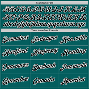 Custom Aqua White-Black Performance T-Shirt