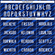 Custom Navy Thunder Blue-Black Geometric Shape Sublimation Volleyball Uniform Jersey