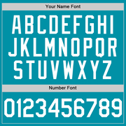 Custom Teal White Authentic Throwback Baseball Jersey