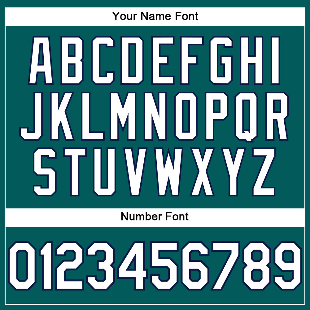 Custom Teal White-Navy Performance T-Shirt