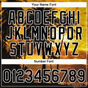 Custom Gold Black-White 3D Pattern Design Hawaii Palm Trees Performance T-Shirt