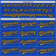 Custom Thunder Blue Old Gold-Black Authentic Baseball Jersey