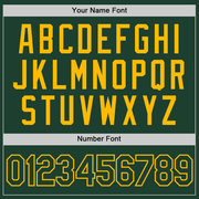 Custom Green Green-Gold Performance T-Shirt